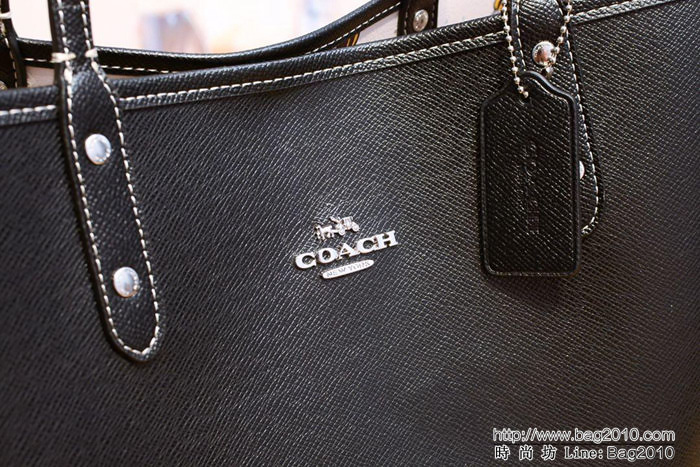 COACH蔻馳 新款F25820 白色專櫃經典熱賣款 雙面兩用 子母購物袋 專櫃 經典熱銷款式  Chz1085